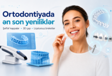 Ortodontiya Şeffaf kappaları (Aligner) 3D çap texnologiyası Liqatursuz breketlər Diş düzəldilməsi