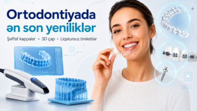 Ortodontiya Şeffaf kappaları (Aligner) 3D çap texnologiyası Liqatursuz breketlər Diş düzəldilməsi